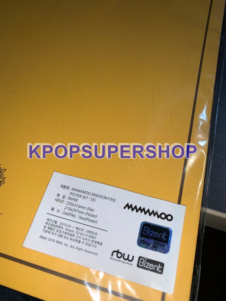 Mamamoo 2019 '4season F/W' Concert Goods - Poster Set (Type S/S
