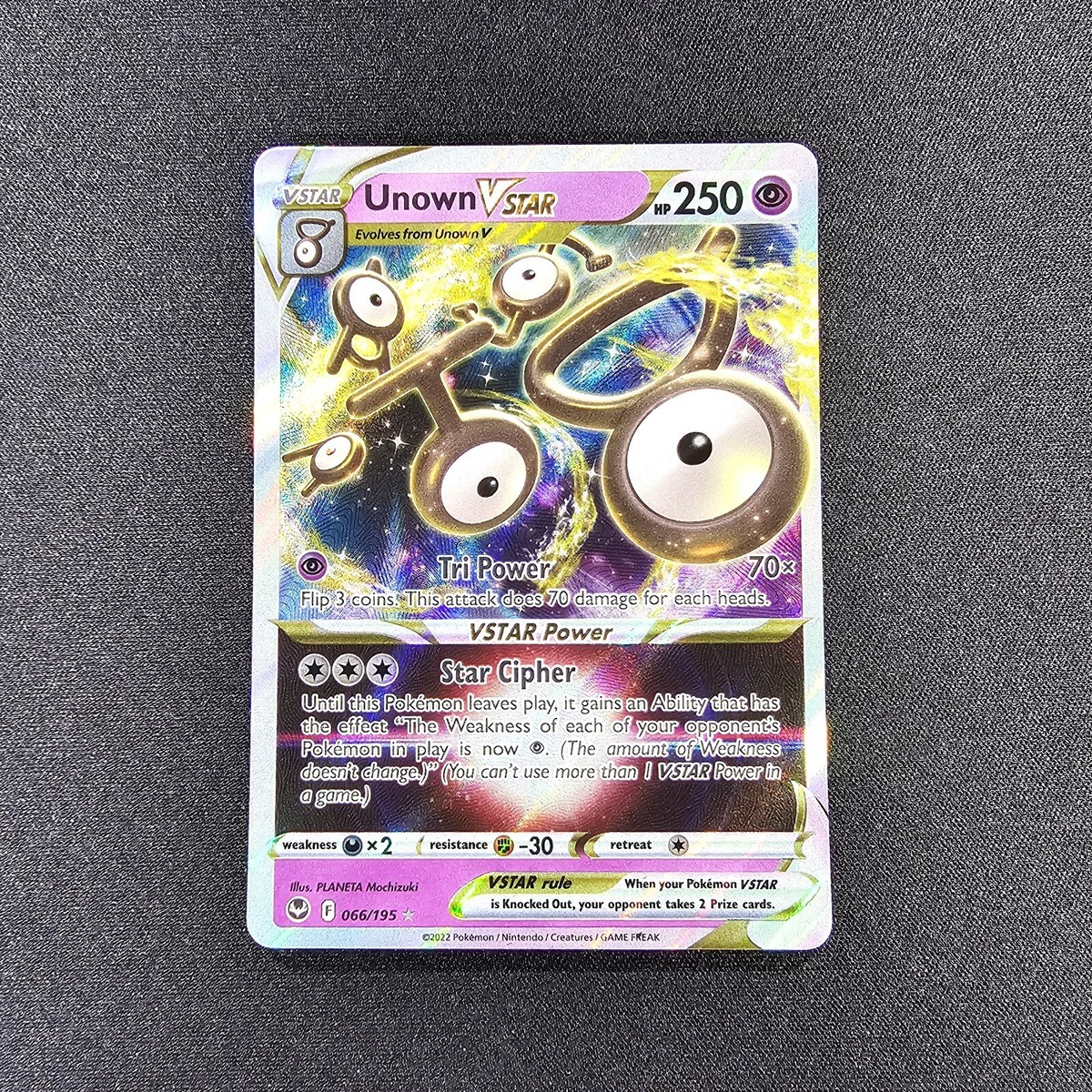 unown vstar pokemon card price V & 065/195- Silver Tempest - Ultra Rare Lot (The amount of Weakness doesnt change.) (You cant use more than 1 VSTAR Power in a game.) Weakness Darkness 2 Resistance Fighting 2022 Pokemon SWSH Silver Tempest