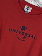 Universal Studios Vintage Unisex Sweatshirt Fleece Long Sleeve Red With Logo Med