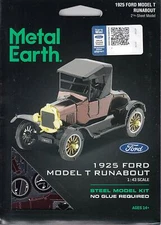 Fascinations Metal Earth 1925 FORD MODEL T RUNABOUT 3D Laser Cut Steel Model Kit