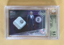 2017 TOPPS NOW RELICS PURPLE BASE DEREK JETER RETIRE THE NUMBER #/25 BGS 9.5