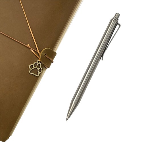 Handmade Steel Pocket Ball Pen Signature Pen EDC Auto-press Metal Pen G2 Refill - Picture 2 of 7