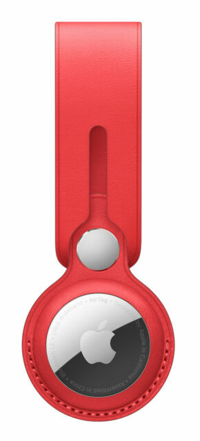 BRAND NEW Apple AirTag Leather Loop - (PRODUCT)RED (100