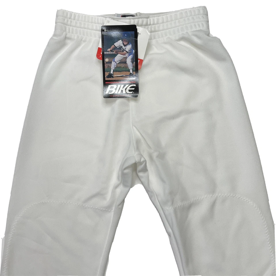Pantalones de béisbol softbol blancos atléticos para bicicleta talla juvenil mediana cintura real 24-26 Foto 2 de 4