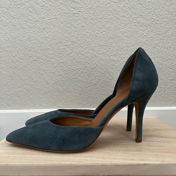 Vince Blue Jay Celeste D'Orsay Suede Pump Heels 9.5 | eBay