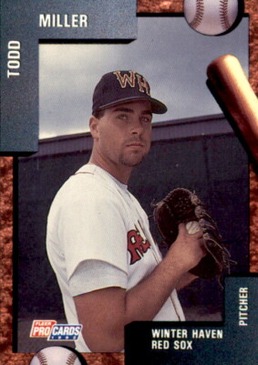 1992 Winter Haven Red Sox Fleer/ProCards #1773 Todd Miller Coplay Pennsylvania 