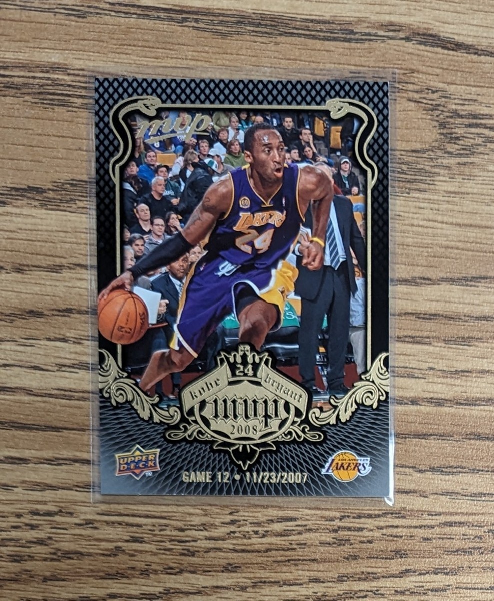 2008-09 Upper Deck MVP Kobe Bryant MVP Black Border #KB-12 HOF | eBay