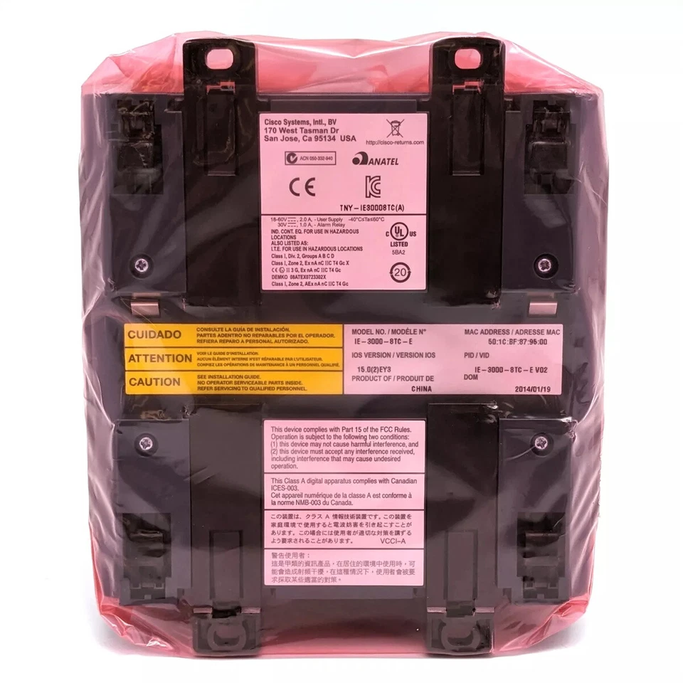 Cisco IE-3000-8TC-E Industrial Ethernet Switch 8-Port 10/100 - Image 2 of 4