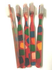 5-PACK FUN Vintage NEW Designer Toothbrush