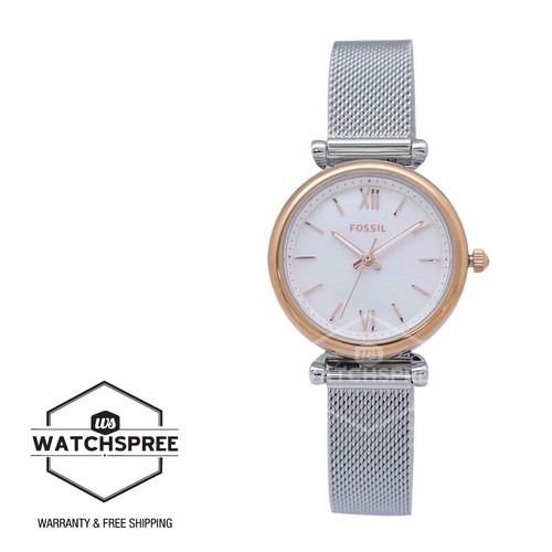Fossil Carlie Mini Three-Hand Stainless 