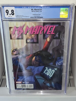 Ms. Marvel #1 CGC Universal Grade Comic 9.8 1:25 Pichelli Incentive Variant