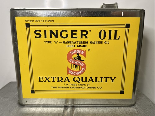 Singer Sewing Machine Oil Empty Tin Container Collectable.., - Picture 3 of 10