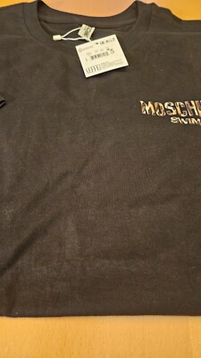 MOSCHINO Swim T Shirt Mens Color Black Size Medium NWT | eBay