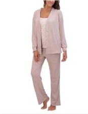 LIVE 2 LOUNGE WOMENS 3 PIECE LOUNGE SET  Tan  SMALL COOLING EFFECTS NWT 6s6