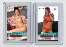 Nikki Sims Crumble Cake rare MH  #'d 3/3 Tobacco card no. 569