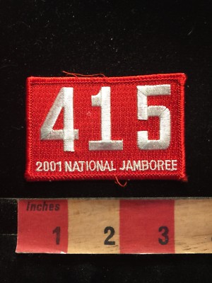 2001 National Jamboree Boy Scouts Patch TROOP 415 85N4