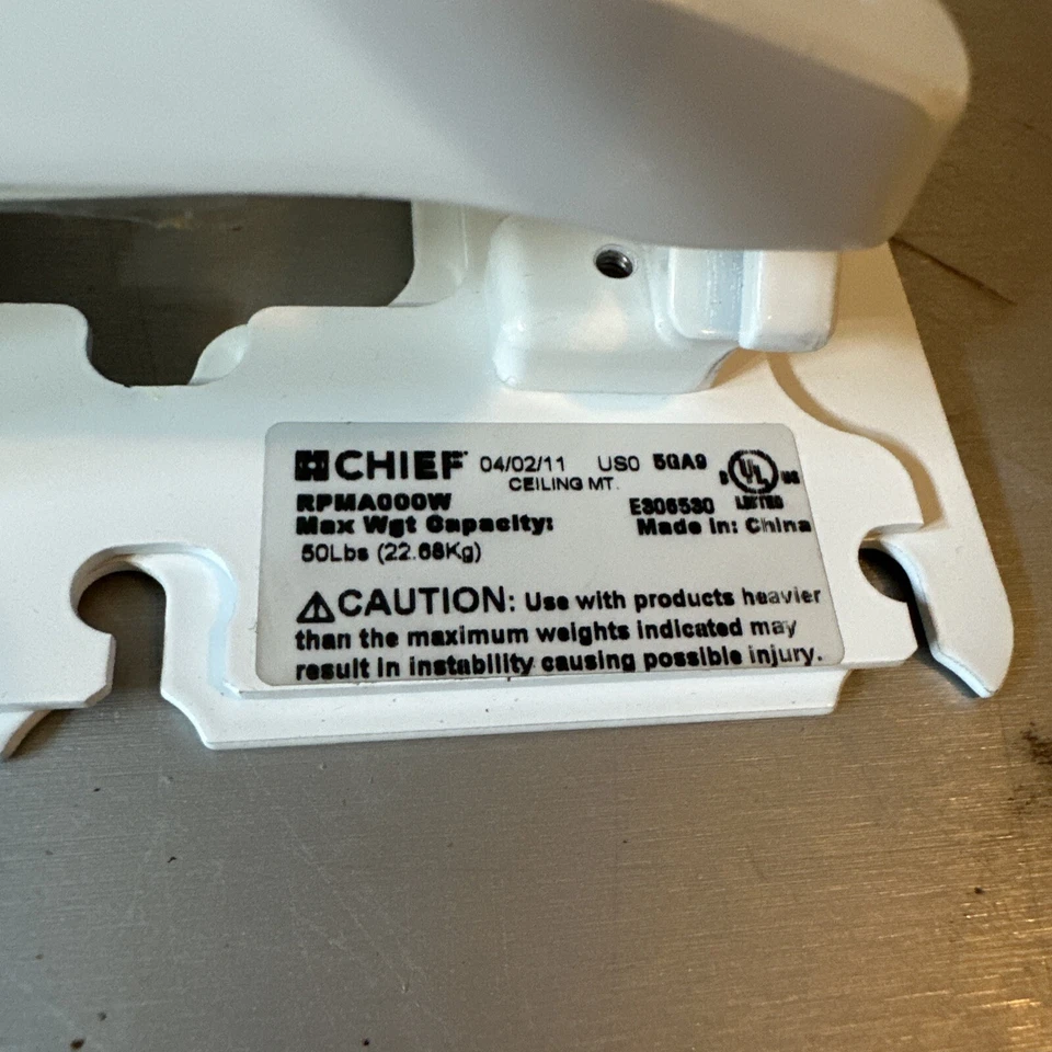 Chief RPMA000W RPA Elite with Keyed Locking(Mount Only) - Image 2 of 3