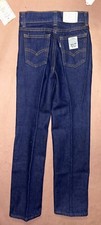 Vintage 1980  s Levis Girls White Patch Jeans, Deadstock NWT, Size 10