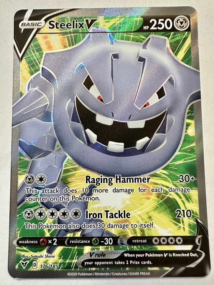Pokémon TCG - Steelix V 176/185 SWSH Vivid Voltage Ultra Rare Full