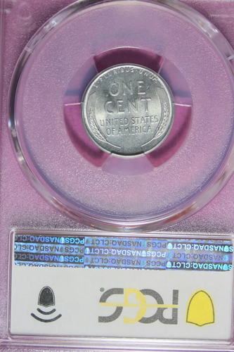 1943 PCGS MS67 LINCOLN STEEL WHEAT CENT-SEE STORE- WW1-- WW2 MEDALS -PCGS COINS - Picture 2 of 2