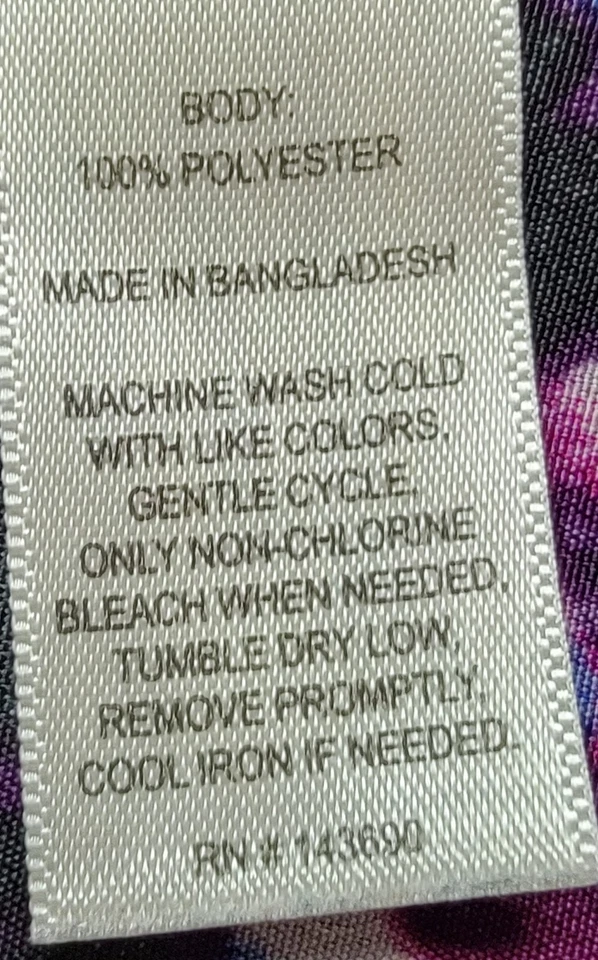 Blusa Top Camisa Larry Levine Mujer Talla 1X Multicolor Foto 3 de 4