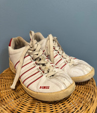 Vintage K-Swiss Sneakers Tennis Shoes Tongue Twisters Reversable Tongue Maybe 7