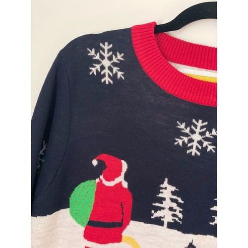 Tipsy Elves Merry Christmas Men's Crewneck Sweater Size Large - yellow snow k16 - Picture 9 of 15