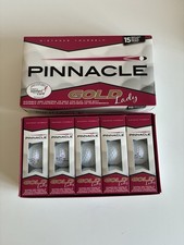 Pinnacle Gold Ladies Golf Balls Box Of 15 Bright White Brand New