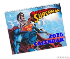 Superman Calendar (2026) - Man of Steel, Metropolis, Clark & Lois