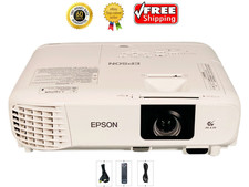 Epson PowerLite 119W 3LCD Projector 4000 ANSI Conference Room 4k HDMI w/Remote