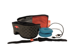 Manta Sound Sleep Breathable Mesh Blackout Mask with Bluetooth Headphones Cold