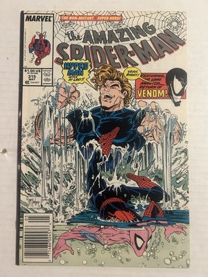 AMAZING SPIDER-MAN #315 2ND VENOM APP NEWSSTAND 1989 Todd McFarlane