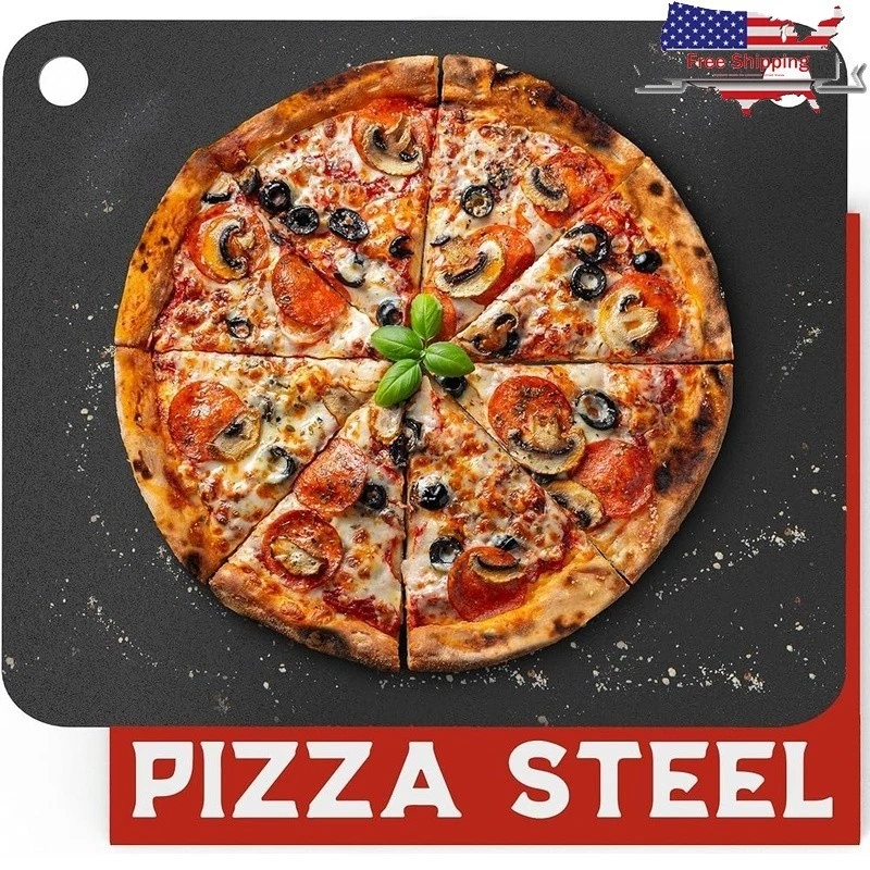 Pizza Steel Baking Plate High Heat Conduction Cooking Stone Oven Grill Safe New