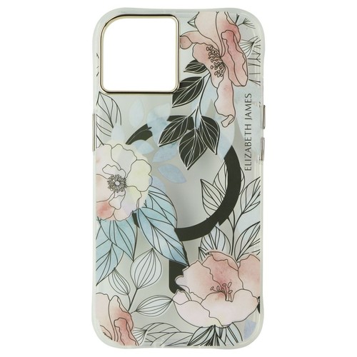 Elizabeth James Étui pour Magsafe pour IPHONE 14/13 - Fleurs En - Bordeaux - Photo 2 sur 3
