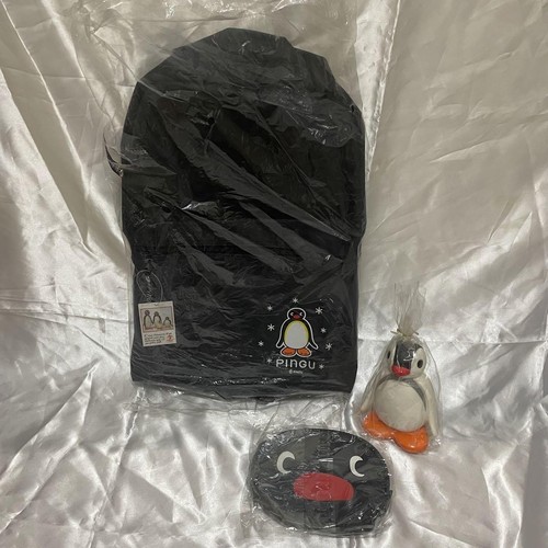 Pingu backpack/piggy bank/pouch set of 3 Pingu Pingu Pingu Pingu Pingu Pingu