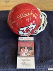 Jan Stenerud HOF 91 Signed Authentic KC Chiefs Mini Helmet JSA COA & Case — photo 1