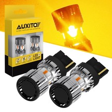 Turn Signal LED Light W/Build-in Load Resistor 2X 7440 Yellow Auxito Lamp Bulbs