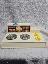 1978 Fisher Price Kitchen Stove Top 919 Glow Magic Burners Vintage Toy