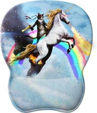 Funny Cat Gel Wrist Support Mousepad | Ergonomic Computer Mouse Pad - Comfort...