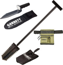 Garrett All Terrain Dig Pouch  Relic Shovel Set for Treasure Hunters