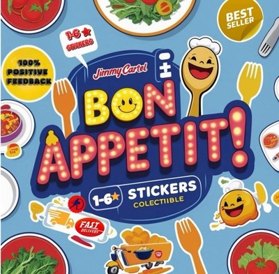 Monopoli Go Sticker       alle 6 Sterne schnelle Lieferung volle Guten Appetit 