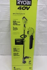 RYOBI(RY40CK201K)40V Attachment Capable 15" Trimmer Blower Combo Kit, HP Battery