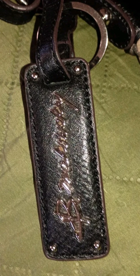 B Makowsky Camouflage Leather Crossbody Shoulder Bag Purse Smaller Sized Zips - Image 4 of 4