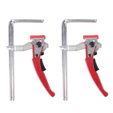 2 Pack Ratcheting Table Clamp, Quick Saw Track Clamps, Ratchet Guide Rail Qui...