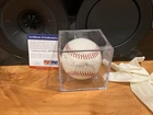 Reggie Jackson Autographed Baseball With 4 Stats.  PSA Authenticated