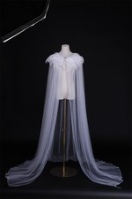 Medieval Women's Long Cloak with Feather cape Gothic Men's Cloak Punk Halloween