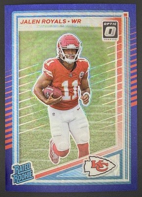 2025 Donruss Optic Rated Rookie Preview Blue Scope JALEN ROYALS #321 Chiefs RC