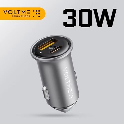 30W 2-Port USB C Auto Ladegerät mit PowerlQ 3.0 für iPhone Samsung Galaxy