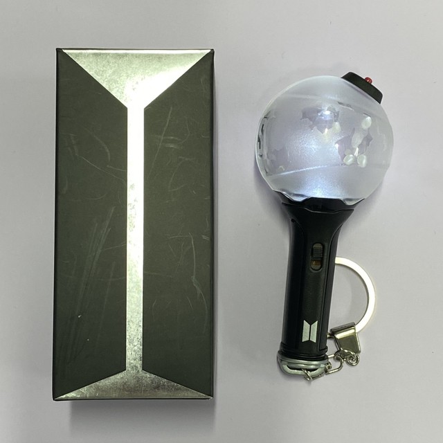 BTS Official Army Bomb Ver.3 Light Stick Key ring Rare Authentic Mini Keychain