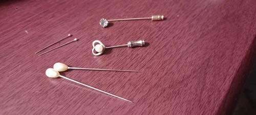 Vintage Costume Jewelry hat/stick pins.